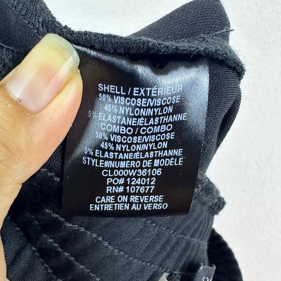 Alice + Olivia Miami Side Slit Joggers Harem Women Small Black Grunge Goth Pants - Picture 11 of 12